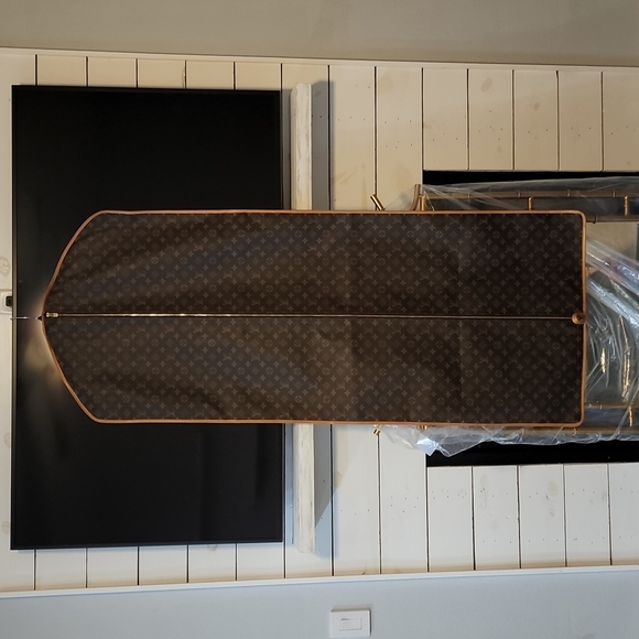 Vintage Louis Vuitton Malletier Monogram Coated Canvas Garment Bag RARE 60in - Picture 2 of 9